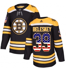 Youth Adidas Boston Bruins #39 Matt Beleskey Authentic Black USA Flag Fashion NHL Jersey