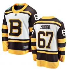 Men's Boston Bruins #67 Jakub Zboril White 2019 Winter Classic Fanatics Branded Breakaway NHL Jersey