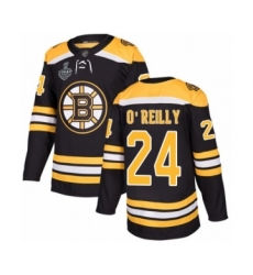 Men's Boston Bruins #24 Terry O'Reilly Authentic Black Home 2019 Stanley Cup Final Bound Hockey Jersey