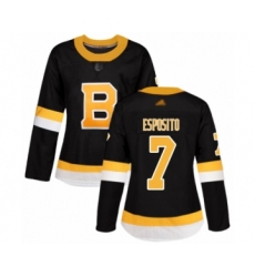 Women's Boston Bruins #12 Adam Oates Authentic Black Alternate Hockey Jersey
