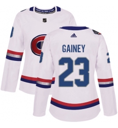 Women's Adidas Montreal Canadiens #23 Bob Gainey Authentic White 2017 100 Classic NHL Jersey