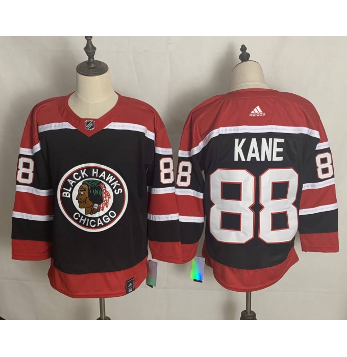 Men's Chicago Blackhawks #88 Patrick Kane Black 2020-21 Special Edition Replica Player Jersey