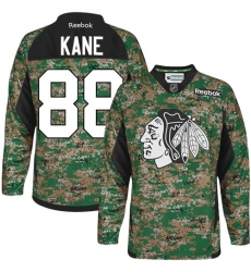 Youth Reebok Chicago Blackhawks #88 Patrick Kane Premier Camo Veterans Day Practice NHL Jersey