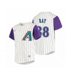 Men's Arizona Diamondbacks #38 Robbie Ray Nike Cream 2020 Cooperstown Collection Alternate Jersey