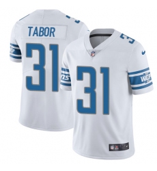 Youth Nike Detroit Lions #31 Teez Tabor White Vapor Untouchable Limited Player NFL Jersey