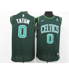 Men's Boston Celtics #0 Jayson Tatum Nike Green 2021 Swingman Player Jersey