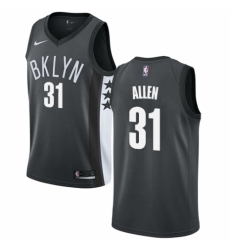Men's Nike Brooklyn Nets #31 Jarrett Allen Swingman Gray NBA Jersey Statement Edition