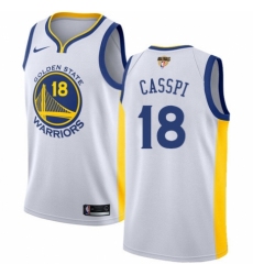 Youth Nike Golden State Warriors #18 Omri Casspi Swingman White Home 2018 NBA Finals Bound NBA Jersey - Association Edition