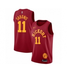 Men's Indiana Pacers #11 Domantas Sabonis Authentic Red Hardwood Classics Basketball Jersey