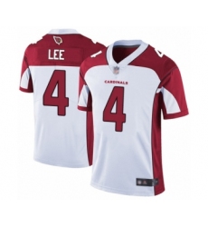 Men's Arizona Cardinals #4 Andy Lee White Vapor Untouchable Limited Player Football Jersey