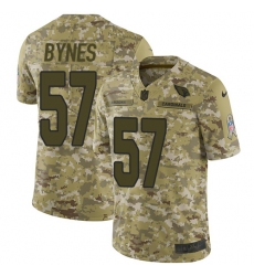 Men's Nike Arizona Cardinals #57 Josh Bynes Limited Camo 2018 Salute to Service NFL Jersey