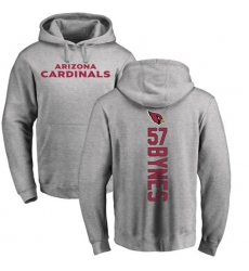 NFL Nike Arizona Cardinals #57 Josh Bynes Ash Backer Pullover Hoodie