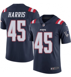 Men's Nike New England Patriots #45 David Harris Limited Navy Blue Rush Vapor Untouchable NFL Jersey