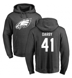 Nike Philadelphia Eagles #41 Ronald Darby Ash One Color Pullover Hoodie