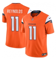 Men's Denver Broncos #11 Josh Reynolds Orange 2024 F.U.S.E. Vapor Limited Football Stitched Jersey