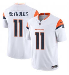 Men's Denver Broncos #11 Josh Reynolds White 2024 F.U.S.E. Vapor Limited Football Stitched Jersey