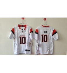 Women's Denver Broncos #10 Bo Nix White 2024 F.U.S.E. Alternate Stitched Jersey(Run Small)