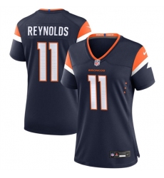 Women's Denver Broncos #11 Josh Reynolds Navy 2024 Stitched Jersey(Run Small)