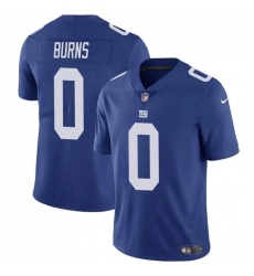 Men's New York Giants #0 Brian Burns Blue Vapor Untouchable Limited Football Stitched Jersey