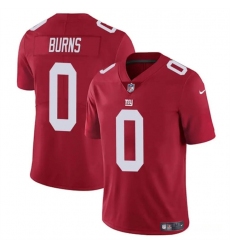 Men's New York Giants #0 Brian Burns Red Vapor Untouchable Limited Football Stitched Jersey