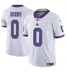 Men's New York Giants #0 Brian Burns White Limited Football Stitched Jersey