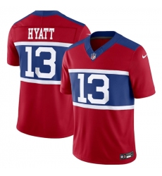 Men's New York Giants #13 Jalin Hyatt Century Red Alternate Vapor F.U.S.E. Limited Football Stitched Jersey