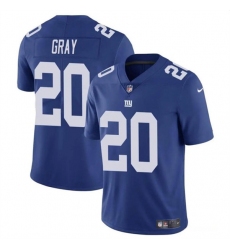 Men's New York Giants #20 Eric Gray Blue Vapor Untouchable Limited Football Stitched Jersey