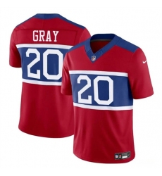 Men's New York Giants #20 Eric Gray Century Red Alternate Vapor F.U.S.E. Limited Football Stitched Jersey