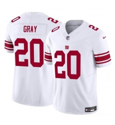 Men's New York Giants #20 Eric Gray White 2023 F.U.S.E. Vapor Untouchable Limited Football Stitched Jersey