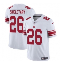 Men's New York Giants #26 Devin Singletary White Vapor Untouchable Limited Football Stitched Jersey