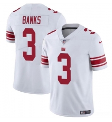 Men's New York Giants #3 Deonte Banks White Vapor Untouchable Limited Football Stitched Jersey