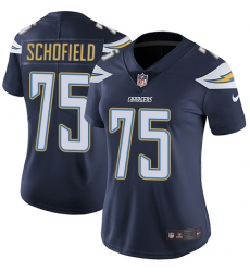 Women's Nike Los Angeles Chargers #75 Michael Schofield Navy Blue Team Color Vapor Untouchable Limited Player NFL Jersey