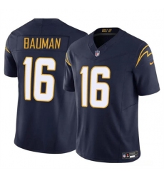 Men's Los Angeles Chargers #16 Casey Bauman Navy 2024 F.U.S.E. Vapor Limited Football Stitched Jersey