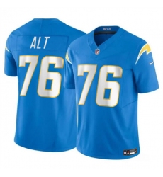 Men's Los Angeles Chargers #76 Joe Alt Light Blue 2024 Draft F.U.S.E. Vapor Limited Football Stitched Jersey