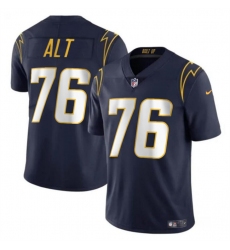 Men's Los Angeles Chargers #76 Joe Alt Navy Vapor Limited Football Stitched Jersey