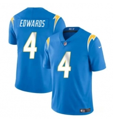 Youth Los Angeles Chargers #4 Gus Edwards Light Blue Vapor Untouchable Limited Football Stitched Jersey