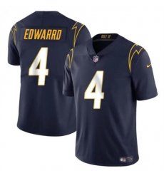 Youth Los Angeles Chargers #4 Gus Edwards Navy Vapor Untouchable Limited Football Stitched Jersey