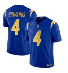 Youth Los Angeles Chargers #4 Gus Edwards Royal Vapor Untouchable Limited Football Stitched Jersey