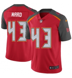 Youth Nike Tampa Bay Buccaneers #43 T.J. Ward Red Team Color Vapor Untouchable Elite Player NFL Jersey