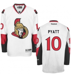 Youth Reebok Ottawa Senators #10 Tom Pyatt Authentic White Away NHL Jersey