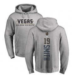 NHL Adidas Vegas Golden Knights #19 Reilly Smith Gray Backer Pullover Hoodie