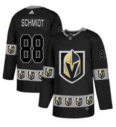 Men's Adidas Vegas Golden Knights #88 Nate Schmidt Authentic Black Team Logo Fashion NHL Jersey