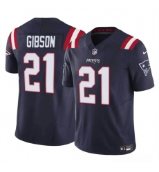 Men's New England Patriots #21 Antonio Gibson Navy 2023 F.U.S.E. Vapor Limited Football Stitched Jersey