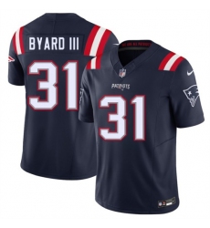 Men's New England Patriots #31 Kevin Byard III Navy 2026 F.U.S.E. Vapor Limited Stitched Football Jersey