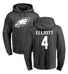 Nike Philadelphia Eagles #4 Jake Elliott Ash One Color Pullover Hoodie