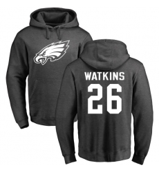 Nike Philadelphia Eagles #26 Jaylen Watkins Ash One Color Pullover Hoodie