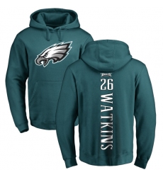 Nike Philadelphia Eagles #26 Jaylen Watkins Green Backer Pullover Hoodie