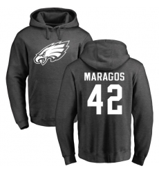 Nike Philadelphia Eagles #42 Chris Maragos Ash One Color Pullover Hoodie