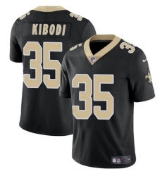 Men's New Orleans Saints #35 Jacob Kibodi Black Vapor Limited Stitched Football Jersey