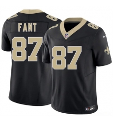 Men's New Orleans Saints #87 Noah Fant Black 2026 F.U.S.E Vapor Limited Football Stitched Jersey